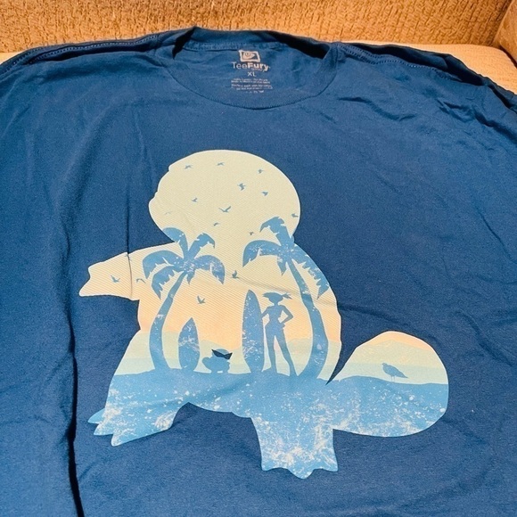 Teefury Blue Squirtle Pokémon tshirt size XL - Picture 2 of 2